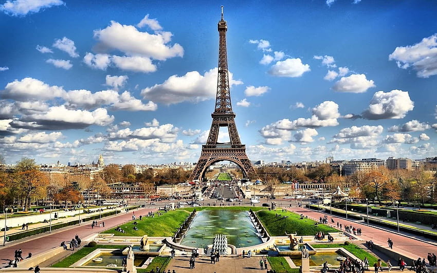 Menara Eiffel di paris keajaiban dunia terbaik Wallpaper HD