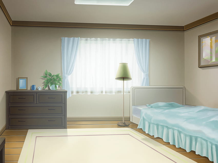 25 Schockierendes Anime-Schlafzimmer, Anime-Schlafzimmerlandschaft HD-Hintergrundbild