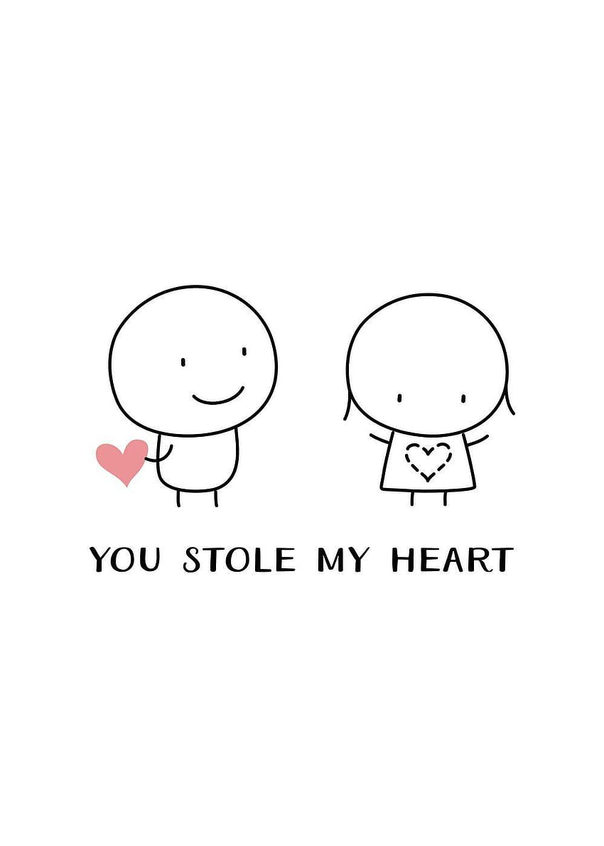You Stole My Heart, a card by tj Stationery & Gifts, doodle valentines HD phone wallpaper