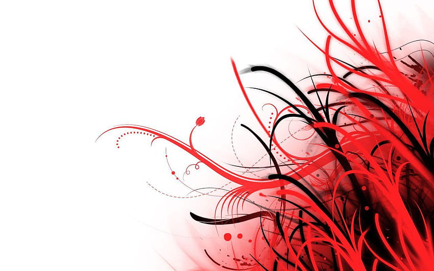 Red And White Abstract, red and white background HD wallpaper