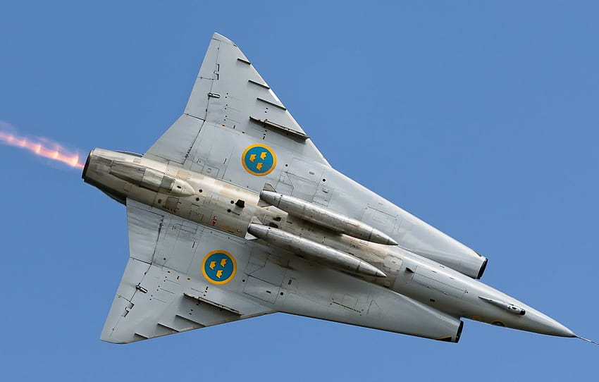 Fighter, The fast and the furious, You CAN, Swedish air force, Can 35 Draken, PTB, Gdynia Aerobaltic 2019 , section авиация, saab 35 draken HD wallpaper