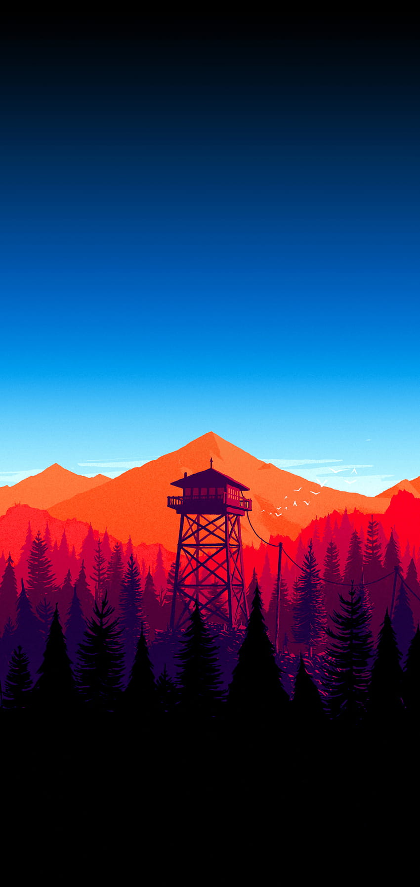 Set of perfectly aligned Firewatch AMOLED for, best amoled phone HD phone wallpaper