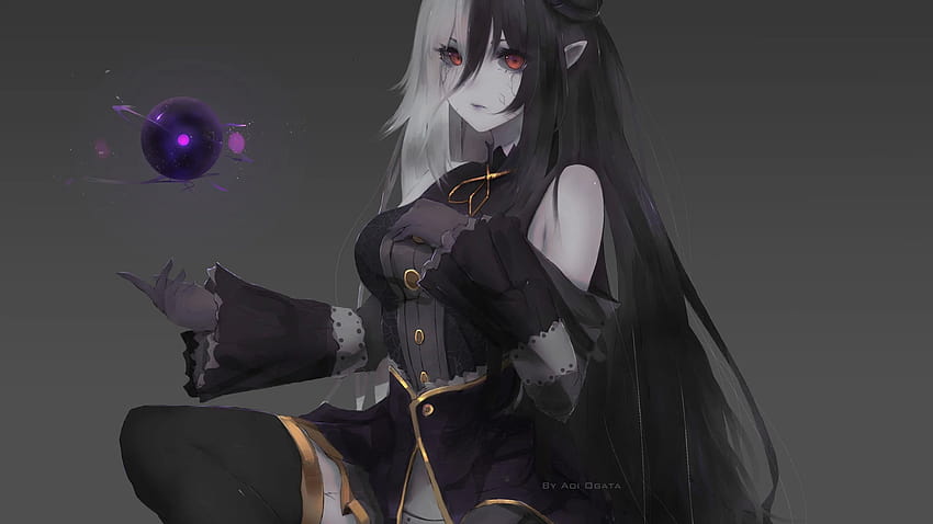 2560x1440 diabo, anime girl, magia, dark, dual, dark girl anime papel de  parede HD