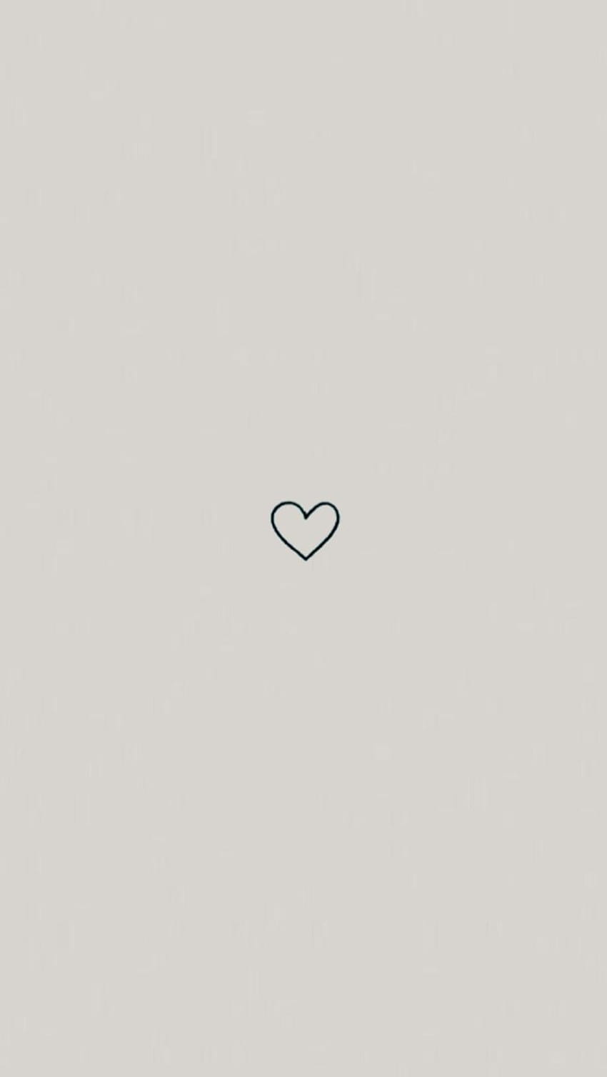 Cute Simple, grey heart HD phone wallpaper | Pxfuel