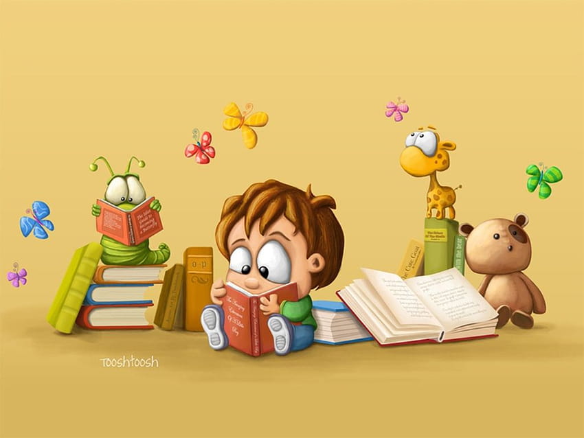 Best 5 Bookworm On Hip Hd Wallpaper 