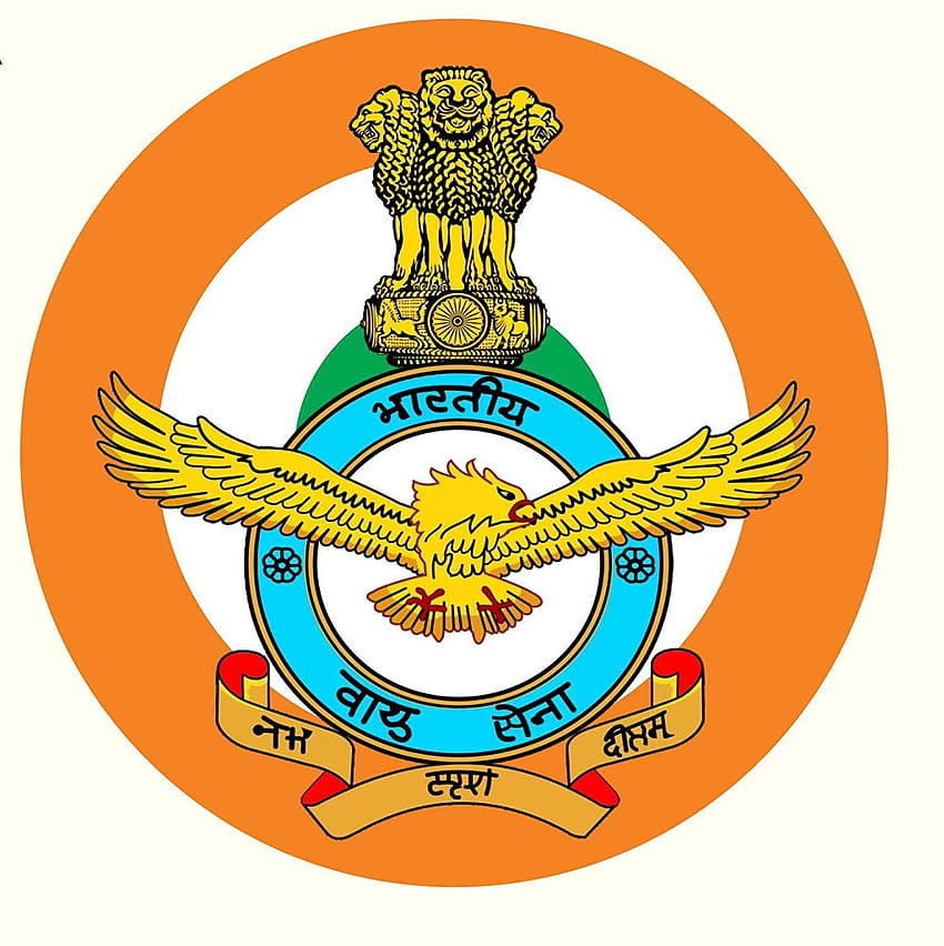 Лого на индийските военновъздушни сили, индийско лого HD тапет за телефон