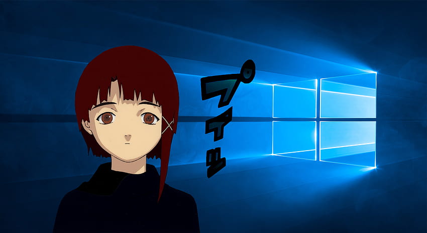 Serial Experiments Lain Windows 10 Lain Iwakura Animado, 1980x1080 animado fondo de pantalla