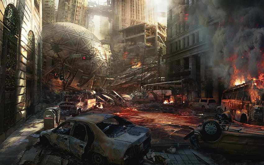 Destroyed City Backgrounds HD wallpaper
