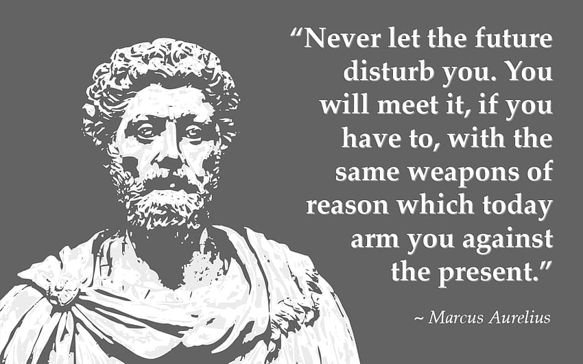 Marcus Aurelius Mengutip Masa Depan Wallpaper HD