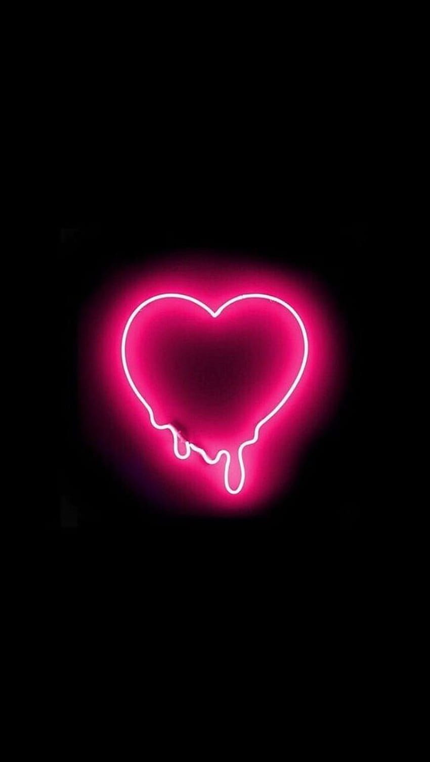 Heart Neon Love, amore Sfondo del telefono HD