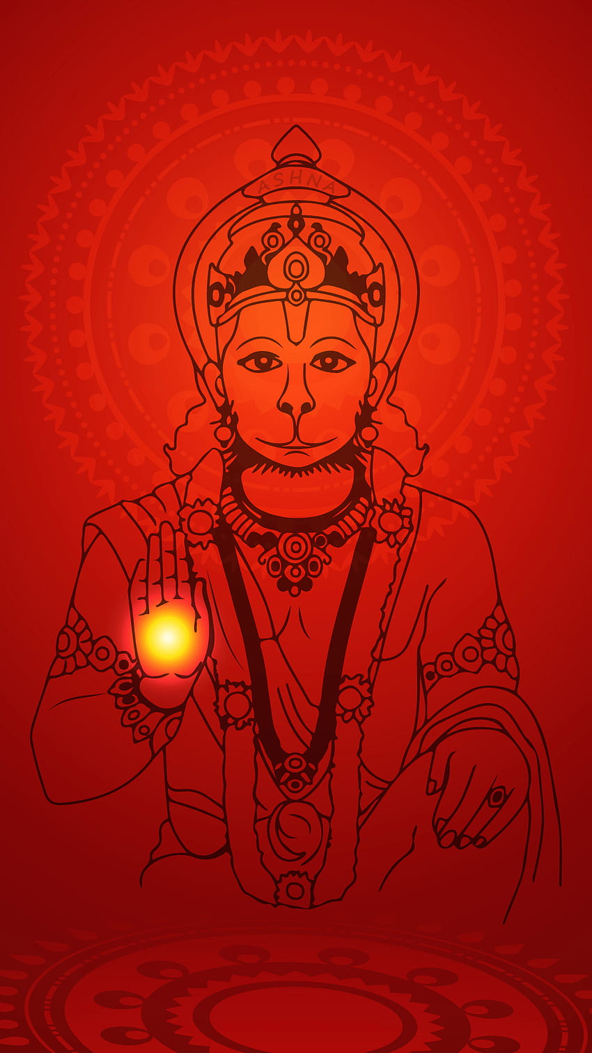 Jai Señor Hanuman 1080 x 1920, hanuman fondo de pantalla del teléfono