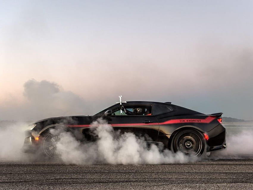 ดูการกระทำของ Hennessey's Exorcist Camaro ZL1 Dodge Demon Killer In Action, camaro exorcist วอลล์เปเปอร์ HD