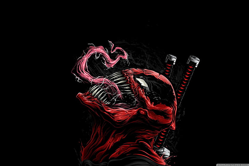 Komik Karya Seni Ilustrasi Deadpool Venom ❤, racun 2 Wallpaper HD