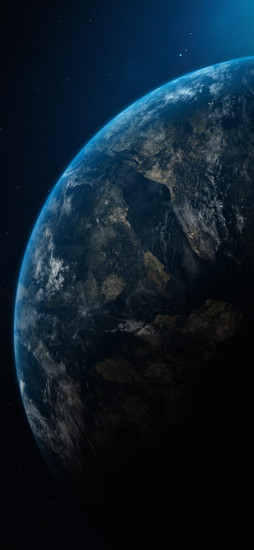 1080x2340 Planet Earth in Dark Universe 1080x2340 Resolution, 1080x2340 dark android HD phone wallpaper