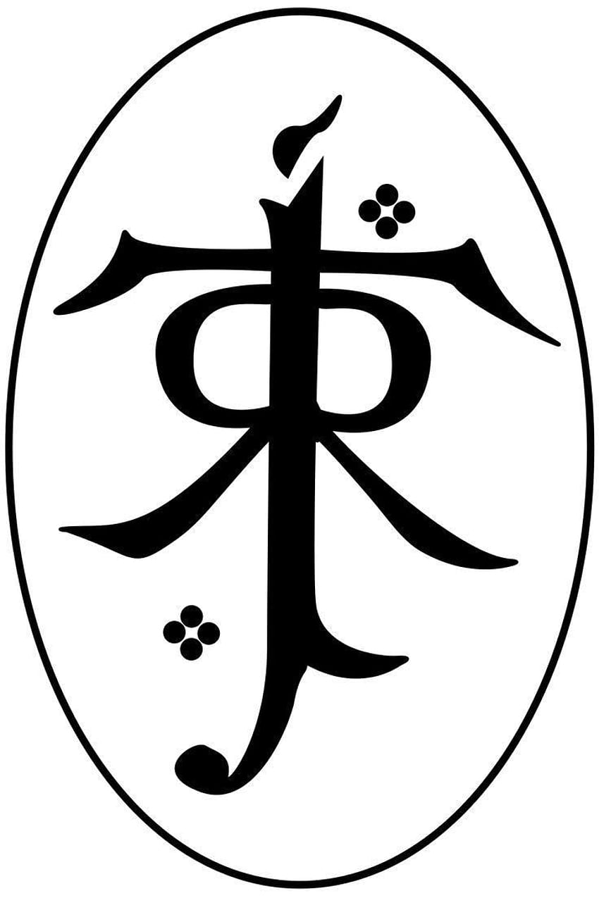 símbolo jrr tolkien, símbolo fondo de pantalla del teléfono
