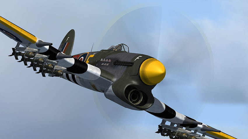 When did typhoon enter service with the RAF?, hawker typhoon HD wallpaper