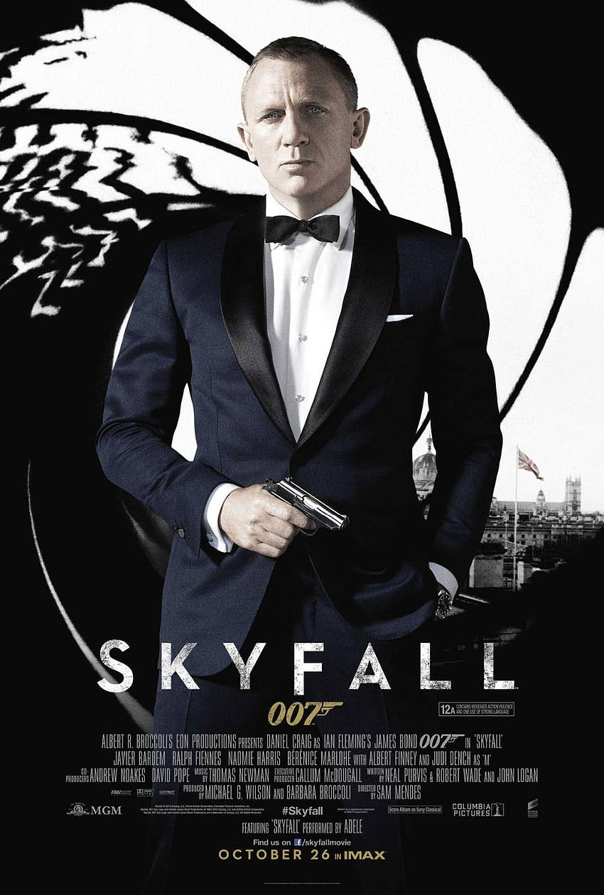 P1691 Skyfall James Bond 007 poster film Wall Art untuk, james bond 007 skyfall wallpaper ponsel HD