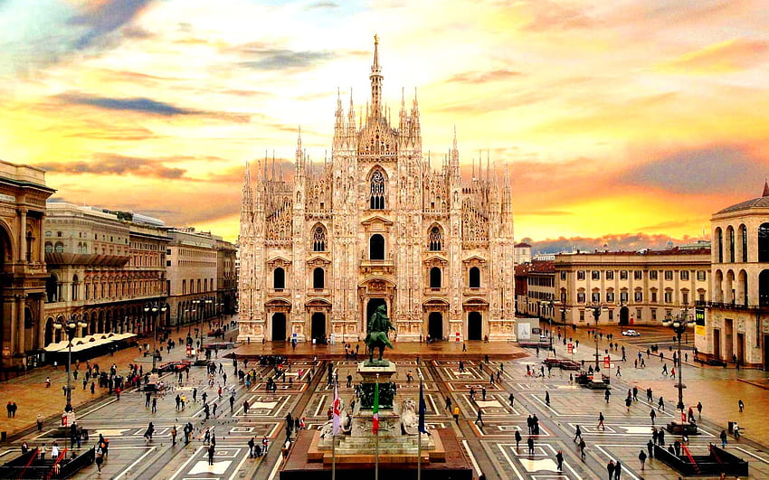 Milan Italie, duomo Fond d'écran HD