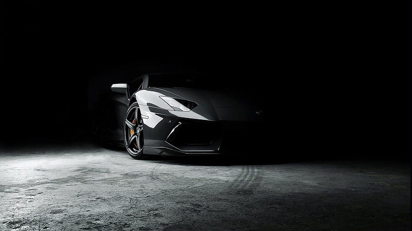 Lamborghini Car Black Rims ขอบล้อรถ วอลล์เปเปอร์ HD