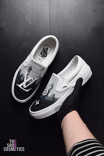 White Louis Vuitton Vans