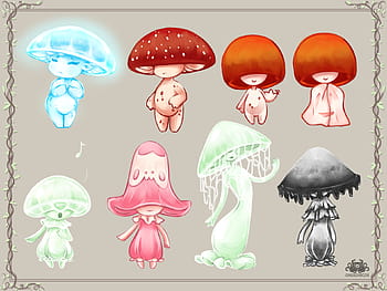 Premium Vector  Cute red mushroom character