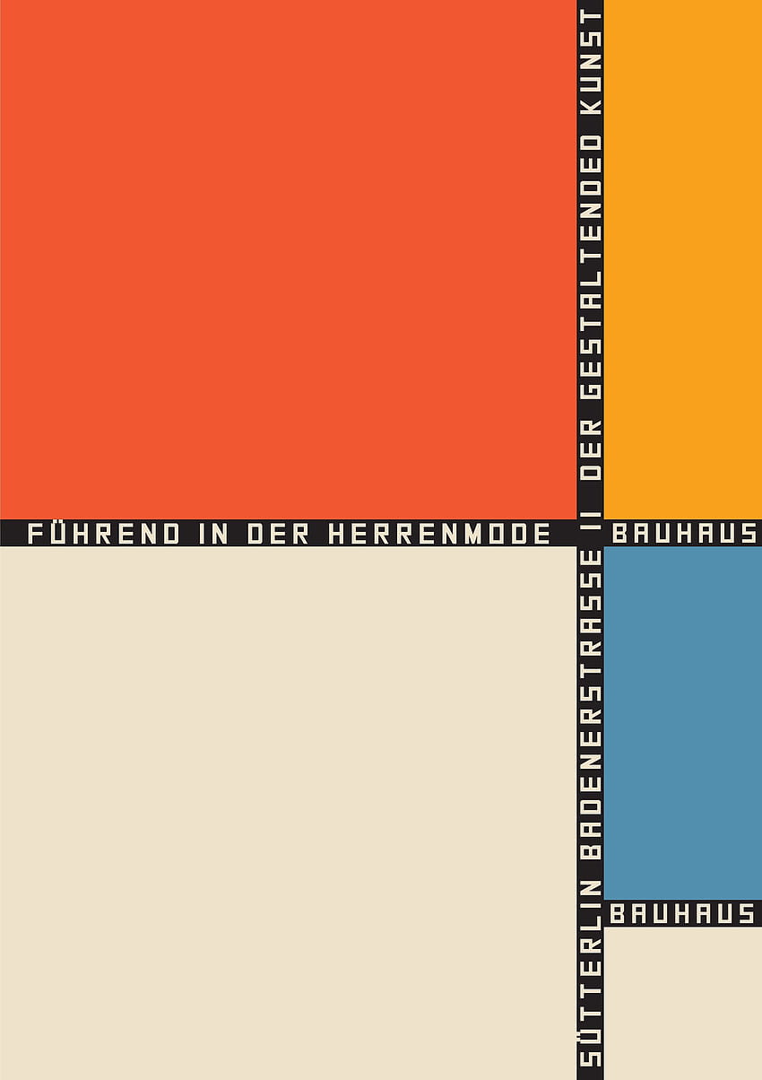 Bauhaus-Plakat, Retro-Werbeplakat, The Non, Bauhaus-Telefon HD-Handy-Hintergrundbild