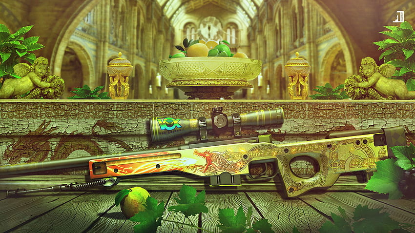 Steam Community :: :: Awp Dragon Lore Factory New Fv 0.001. One Of The Cleanest In Game. W/ VOX Katowice 2014 Holo On Scope HD wallpaper