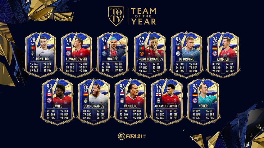 Bruno Fernandes Toty Card 2021 / Fifa 21 Team Of The Year Vote Toty Ea Sports Official / Cm cam rm lm 26y.o. HD wallpaper