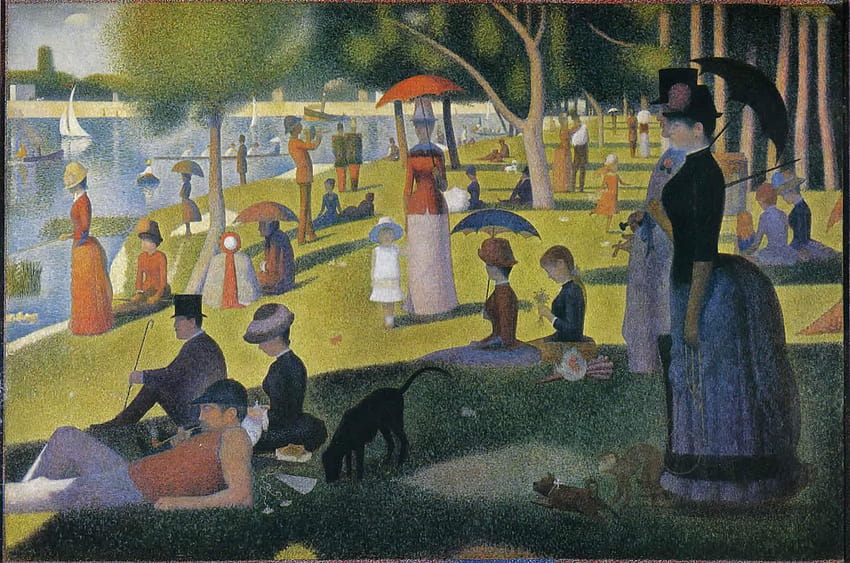 A Sunday Afternoon On The Island Of La Grande Jatte, georges seurat HD wallpaper