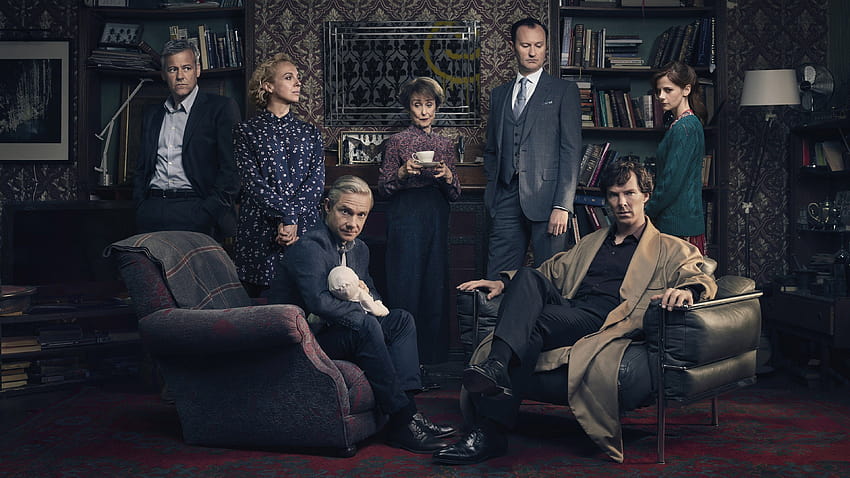 Sherlock sezon 4, Benedict Cumberbatch, Martin Man, Louise Brealey Tapeta HD
