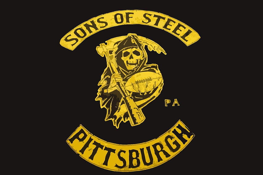 Teamlogo der Pittsburgh Steelers, Logo der Steelers HD-Hintergrundbild
