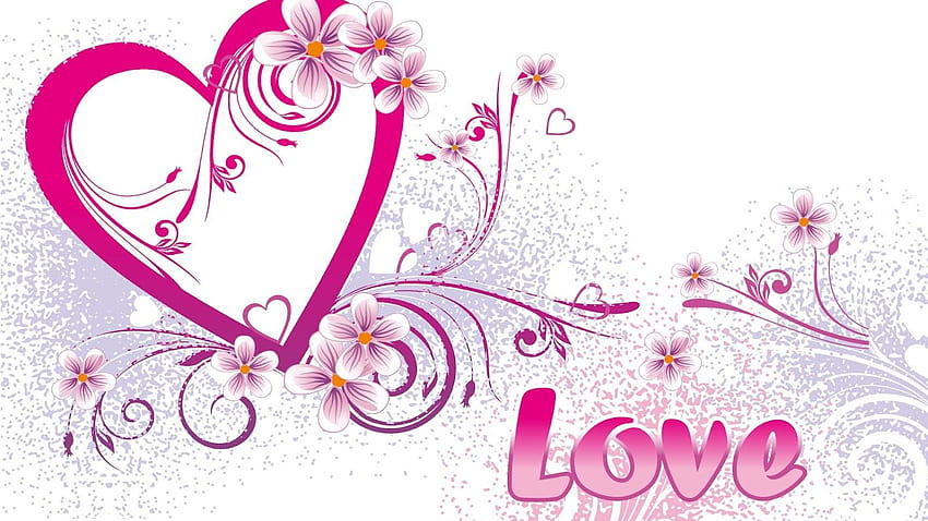 Cute Pink Color Love Valentines Day, warna hari kasih sayang Wallpaper HD