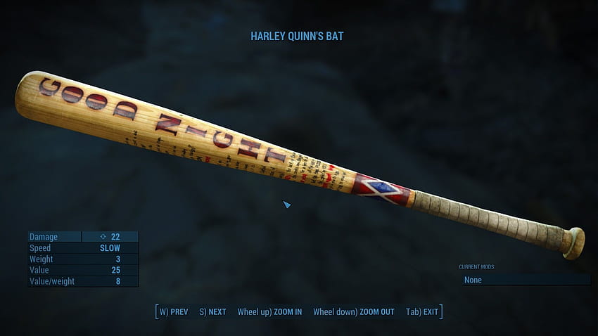 Bate de Harley Quinn [Fallout 4] [Skin Mods], bate de béisbol de harley quinn fondo de pantalla