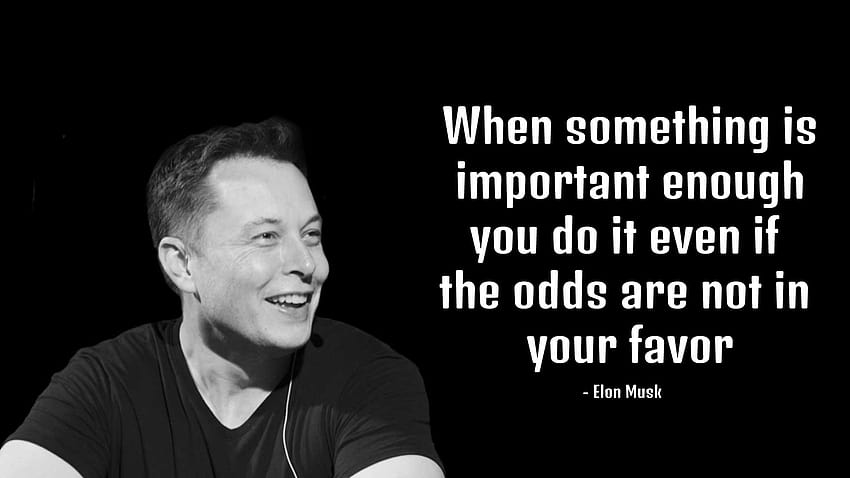 Kutipan Elon Musk favorit saya: r / motivasi Wallpaper HD