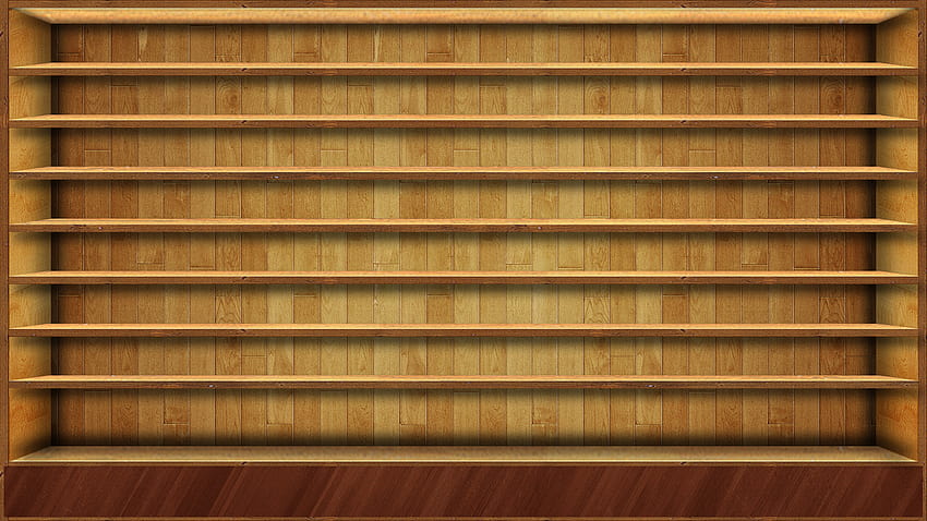 Wood Shelves by SamirPA.deviantart It's time to tidy up our PC's HD wallpaper