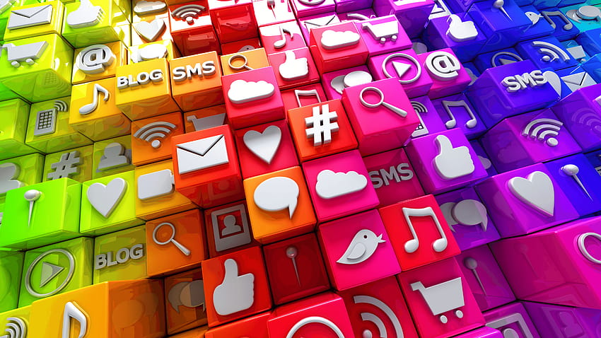 Um guia completo para marketing de mídia social, mídia digital papel de parede HD