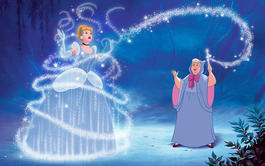 A Cinderella Story Fairy Godmother utilise la magie Cendrillon est maintenant vêtue d'une magnifique robe 2560x1600:13 Fond d'écran HD