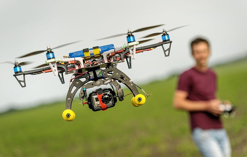 terbang, kamera, teknologi, drone, camcorder, quadcopter , bagian hai Wallpaper HD