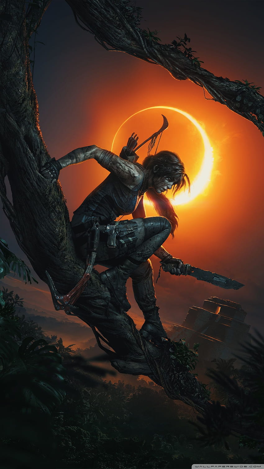 Shadow of the Tomb Raider 2018 Puzzle Video Game Ultra Backgrounds for & Triple : Tablet : Smartphone, game for smartphone HD phone wallpaper