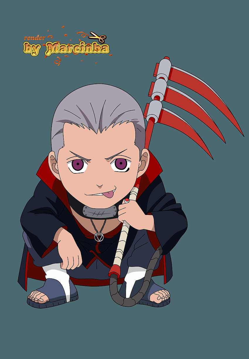 PNG Chibi Hidan by Marcinha20.deviantart on @DeviantArt, akatsuki chibi HD phone wallpaper