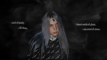 Billie eilish lovely lyrics iphone HD wallpapers