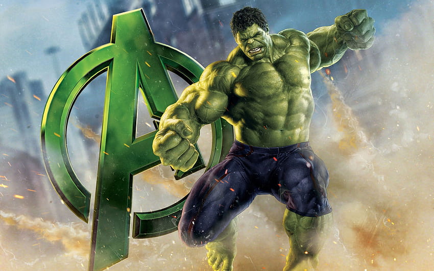 Avengers Hulk, ilustracja Incredible Hulk • For You For & Mobile, Hulk 2021 Tapeta HD