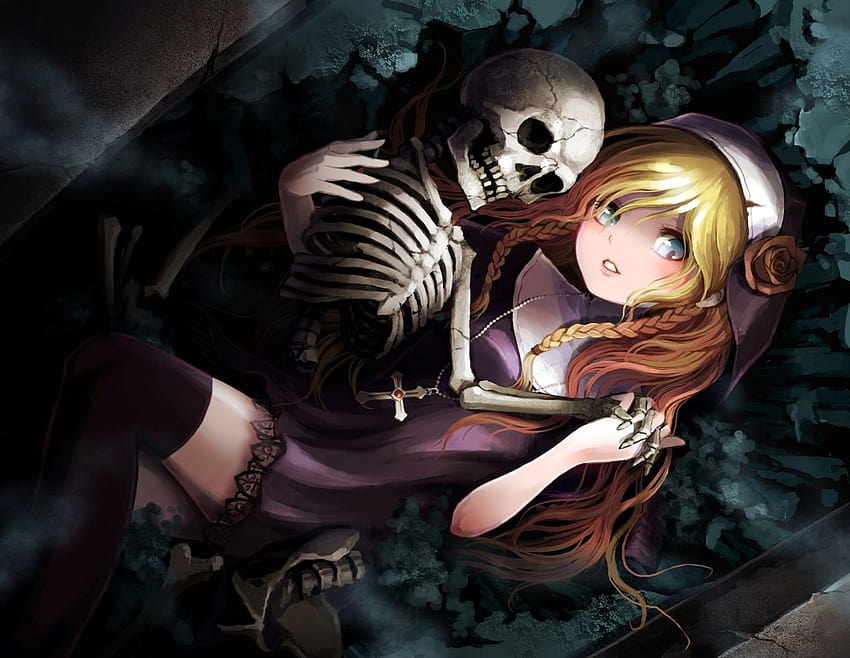 Spooky Scary Skeletons Nightcore, nightcore halloween HD wallpaper