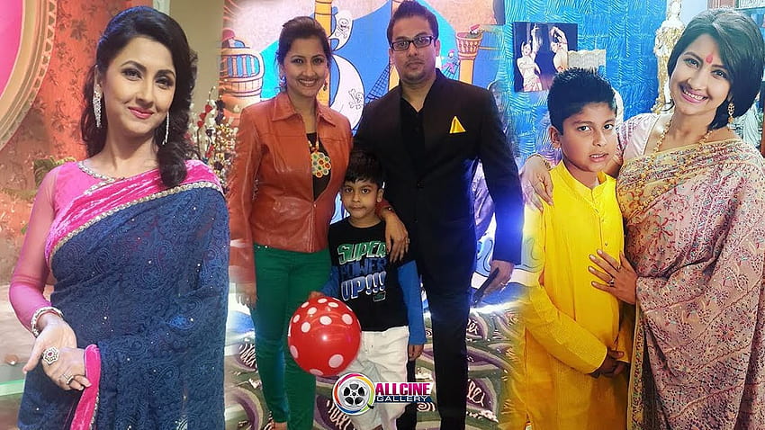 Actress Rachana Banerjee Family Members with Husband, Son, Parents HD wallpaper