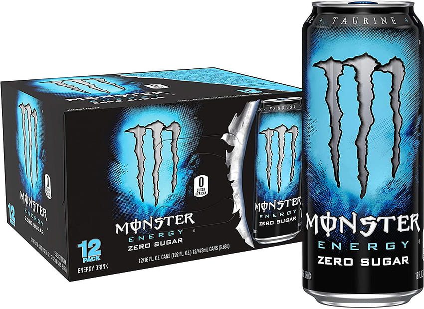 Amazon : Monster Energy Zero Sugar, Low Calorie Energy Drink, 16 Ounce HD wallpaper