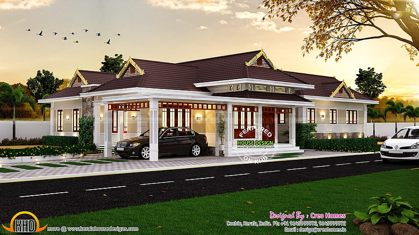 Selamat Datang di Email Berita: [Dapatkan 3 Model Rumah Tradisional Kerala Modern Wallpaper HD