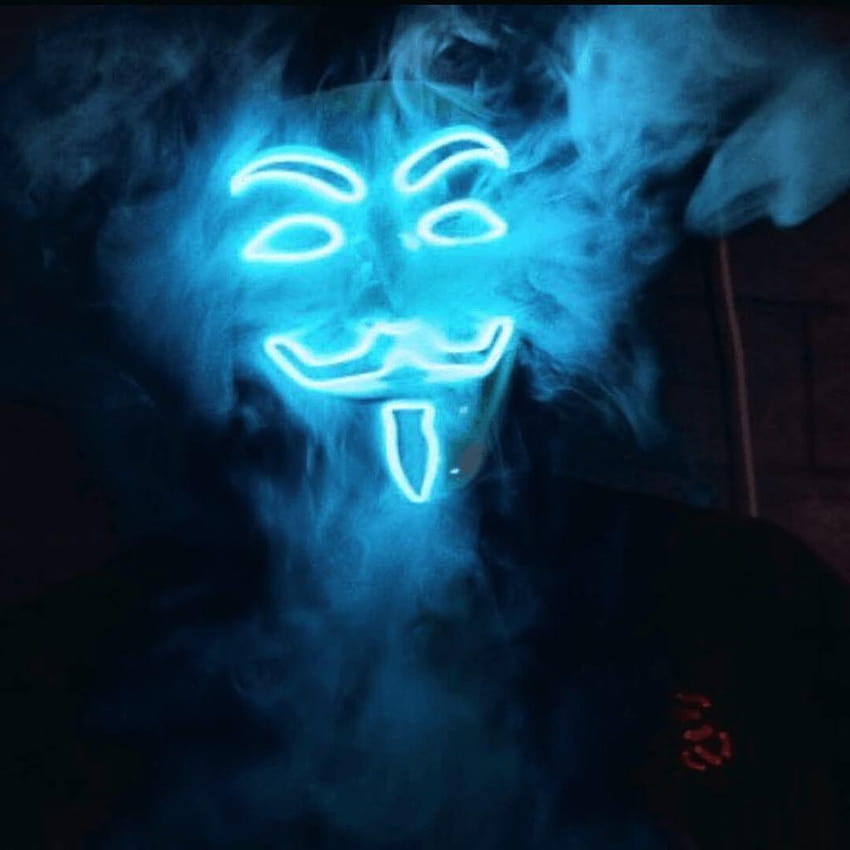 Glow Gear – Eleutheromania, anonymous led mask HD phone wallpaper