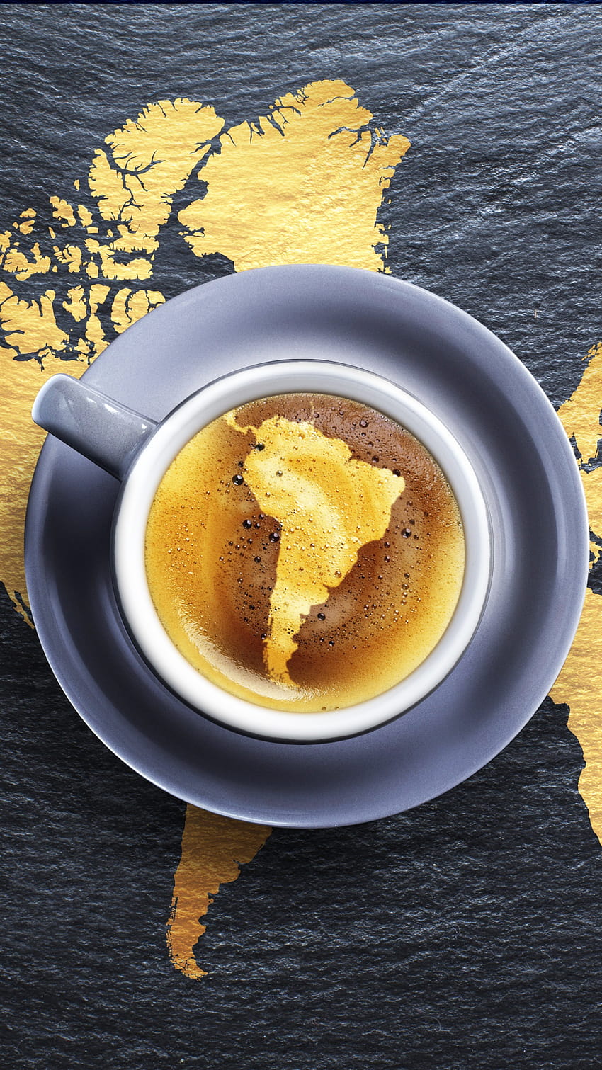 Coffee With Foam High Quality, africa continent iphone HD phone wallpaper