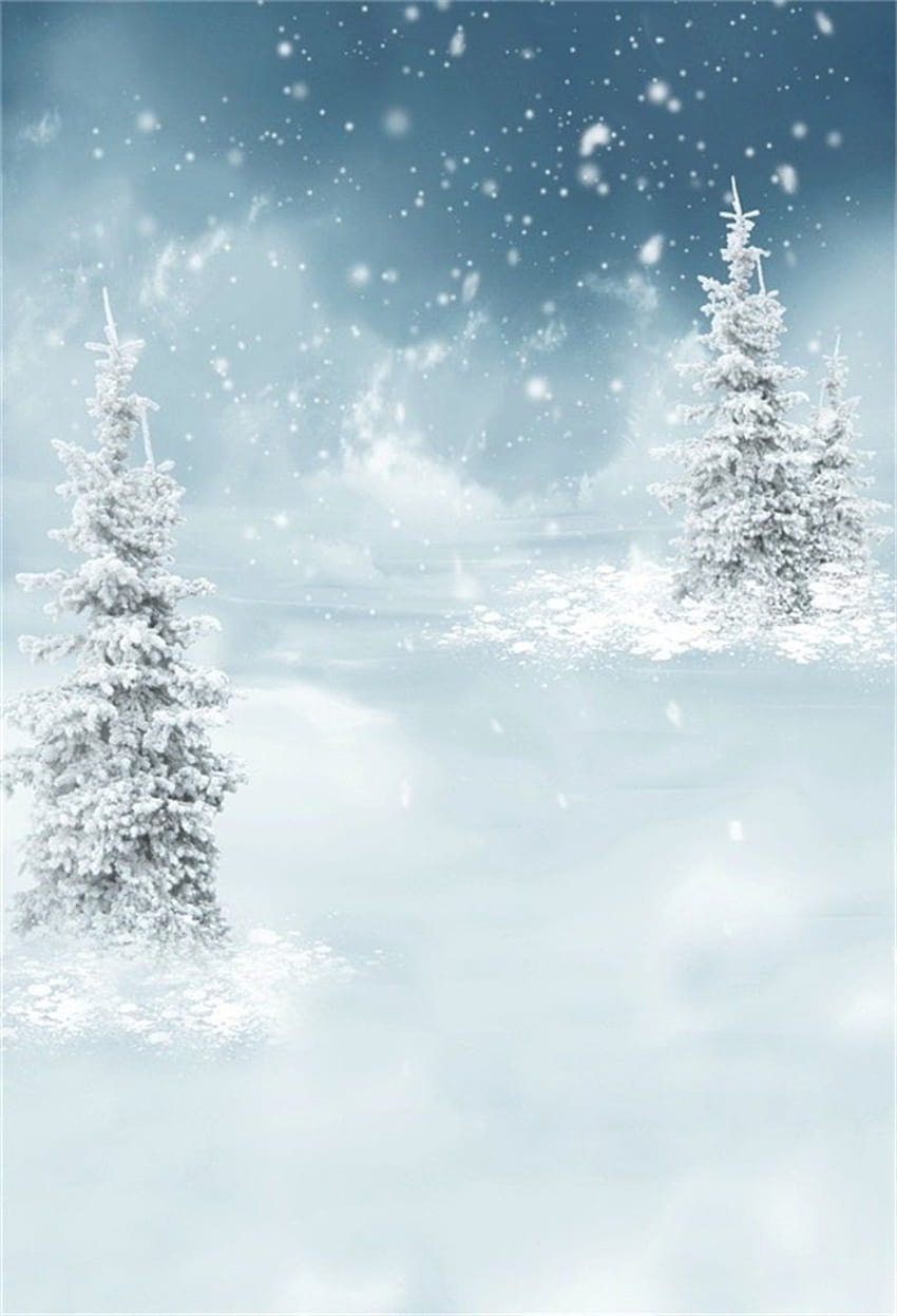 Retrato navideño de invierno, retrato navideño fondo de pantalla del teléfono