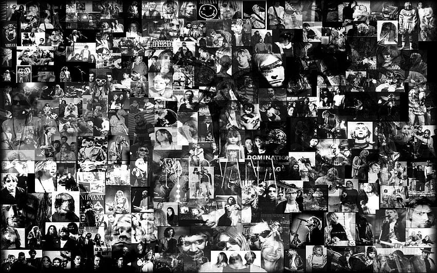 Collage, Grunge-Band HD-Hintergrundbild